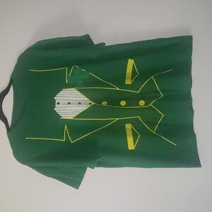 St Patricks Day Fun Men Green T Shirt Size Large shortsleeves green white yellow